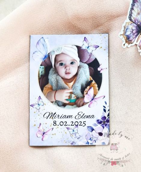 Marturie magnet cu fluturi