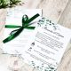 Invitatie nunta eucalipt
