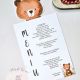 Meniu individual botez cu ursulet