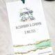 Invitatie nunta retro cu foita gold