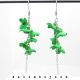 Cercei Handmade unicat cu flori cod1182