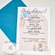 Invitatie botez ursulet bleo pastel