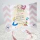 Invitatie botez Alice in Tara Minunilor