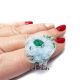 Inel din tulle roz lila chrysocolla IN067
