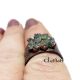 Inel din cupru cu cipsuri peridot IN116