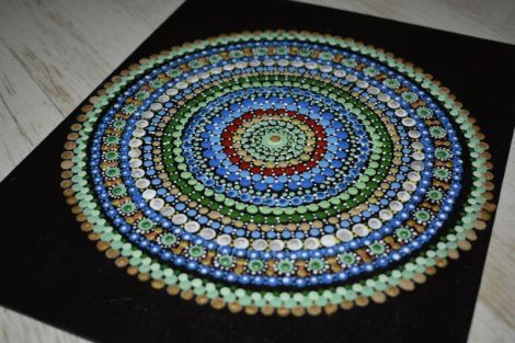 Tablou mandala pictat