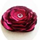 Brosa floare visinie cu cristale 14 cm