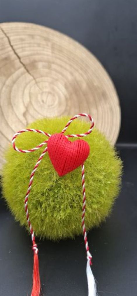 poofy elegant red heart