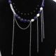 Colier handmade unicat - ametist cuart si perle c