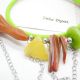 Colier handmade unicat - agate sidef cod1197