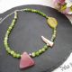 Colier handmade unicat - agate sidef cod1198
