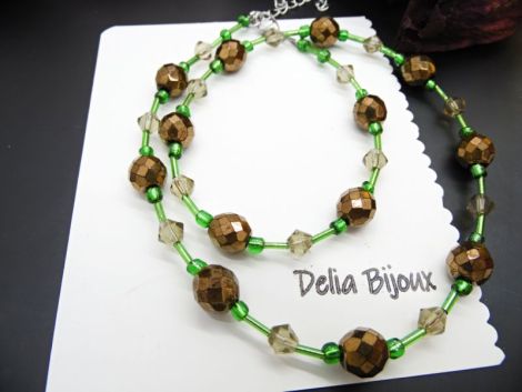 Colier handmade -margele nisip margele sticla co