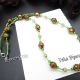 Colier handmade -margele nisip margele sticla co