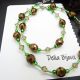 Colier handmade -margele nisip margele sticla co