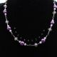 Colier handmade -margele nisip margele sticla co