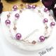 Colier handmade -margele nisip margele sticla co