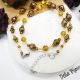 Colier handmade -margele nisip margele sticla co