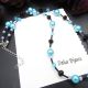 Colier handmade -margele nisip perle de sticla c