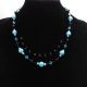Colier handmade -margele nisip perle de sticla c