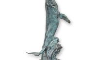 Balena cu cocoasa-statueta din bronz