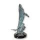 Balena cu cocoasa-statueta din bronz