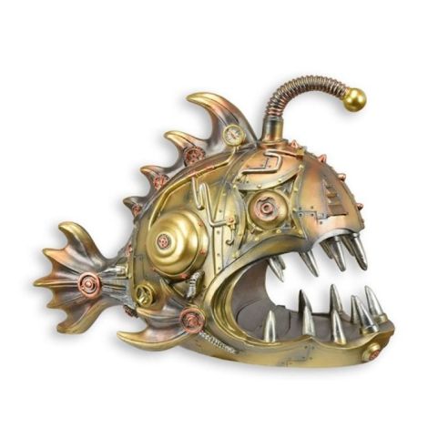 Peste lanterna-statueta steampunk din rasini