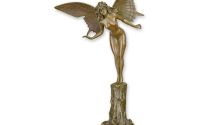 Zana-statueta din bronz cu un soclu din marmura