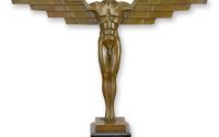 Icar-statueta Art Deco din bronz 