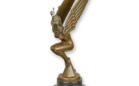 Femeie cu aripi-statueta Art Deco din bronz 