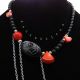 Colier handmade unicat - coral onix scoica cod1