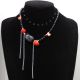 Colier handmade unicat - coral onix scoica cod1