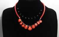 Colier handmade unicat - coral hematit cod1212