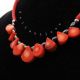 Colier handmade unicat - coral hematit cod1212