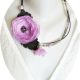 colier floral lila
