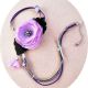 colier floral lila