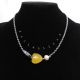 Colier handmade unicat - perla cultura agata hem