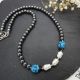 Colier handmade unicat - perle cultura hematit s