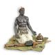 Vanzator de arme-statueta din bronz pictat