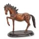 Cal-statueta din bronz cu un soclu din marmura