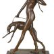 Zeita Diana cu ogari-statueta Art Deco