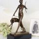 Zeita Diana cu ogari-statueta Art Deco