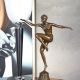Dansatoare Art Deco-statueta din bronz 