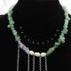Colier handmade unicat - aventurin ametist perle 