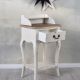 Consola Shabby Chic alba cu blat bej