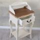 Consola Shabby Chic alba cu blat bej