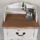 Consola Shabby Chic alba cu blat bej
