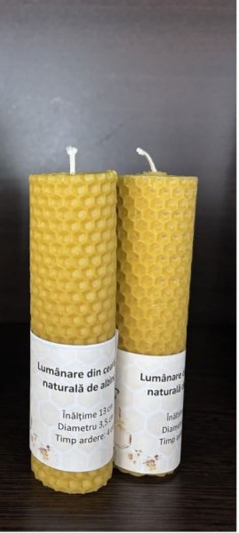 Lumanare tip fagure ceara albine H 13 cm