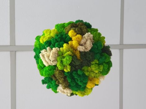 Glob cu licheni in nuante de verde