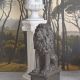 Leu-statueta din rasini speciale
