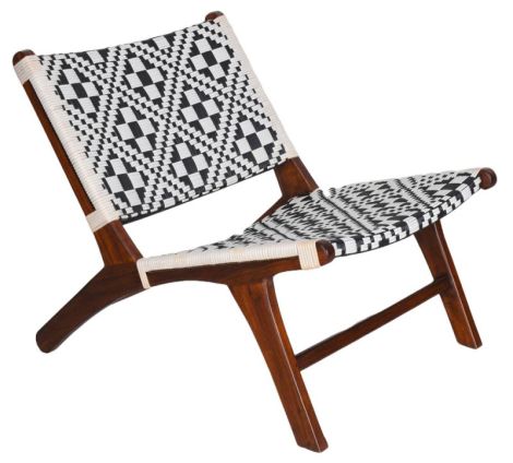 Scaun Boho Bali din lemn tec